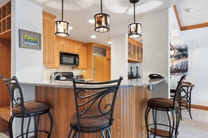 Fridge, microwave, oven, stovetop - The Charter at Beaver Creek D2205 (Beaver Creek)