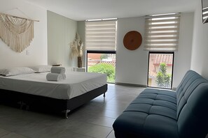 1 bedroom, iron/ironing board, Internet, bed sheets