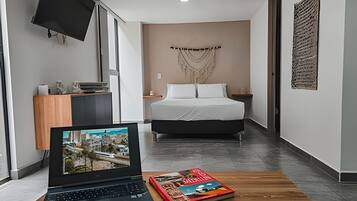 1 slaapkamer, een strijkplank/strijkijzer, internet, beddengoed