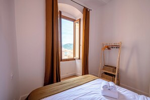 2 bedrooms, iron/ironing board, travel crib, WiFi