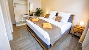 1 室のベッドルーム、アイロン / アイロン台、WiFi、ベッドシーツ