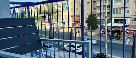 Basic-Studio, Balkon, Strandblick | Terrasse/Patio