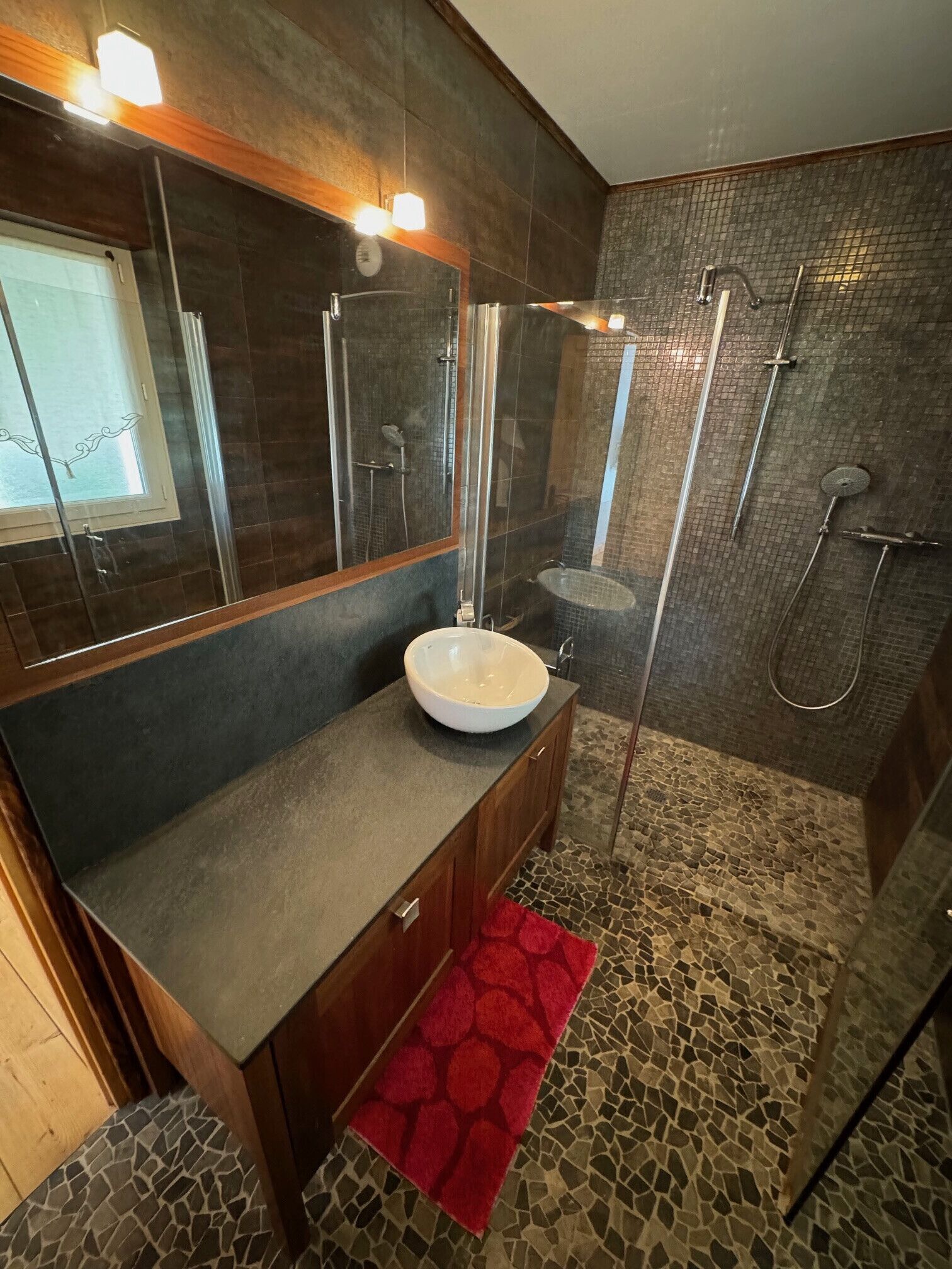 Shower, hair dryer