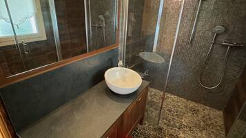 Shower, hair dryer