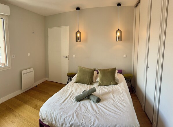 1 bedroom, iron/ironing board, travel crib, free WiFi