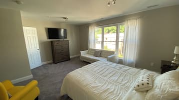 5 slaapkamers, een strijkplank/strijkijzer, wifi, beddengoed