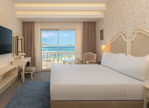 Deluxe Room, 1 King Bed with Sofa bed, Sea View | Minibar, in-room safe, desk, iron/ironing board - Dolce By Wyndham Cesme Alacati (Cesme)