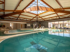 Indoor pool, a heated pool