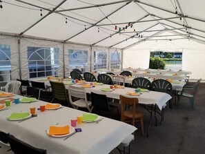 Espace banquet en plein air