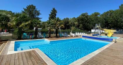 ZEcamping 3 étoiles animé piscine chauffée locatif TV 29m2