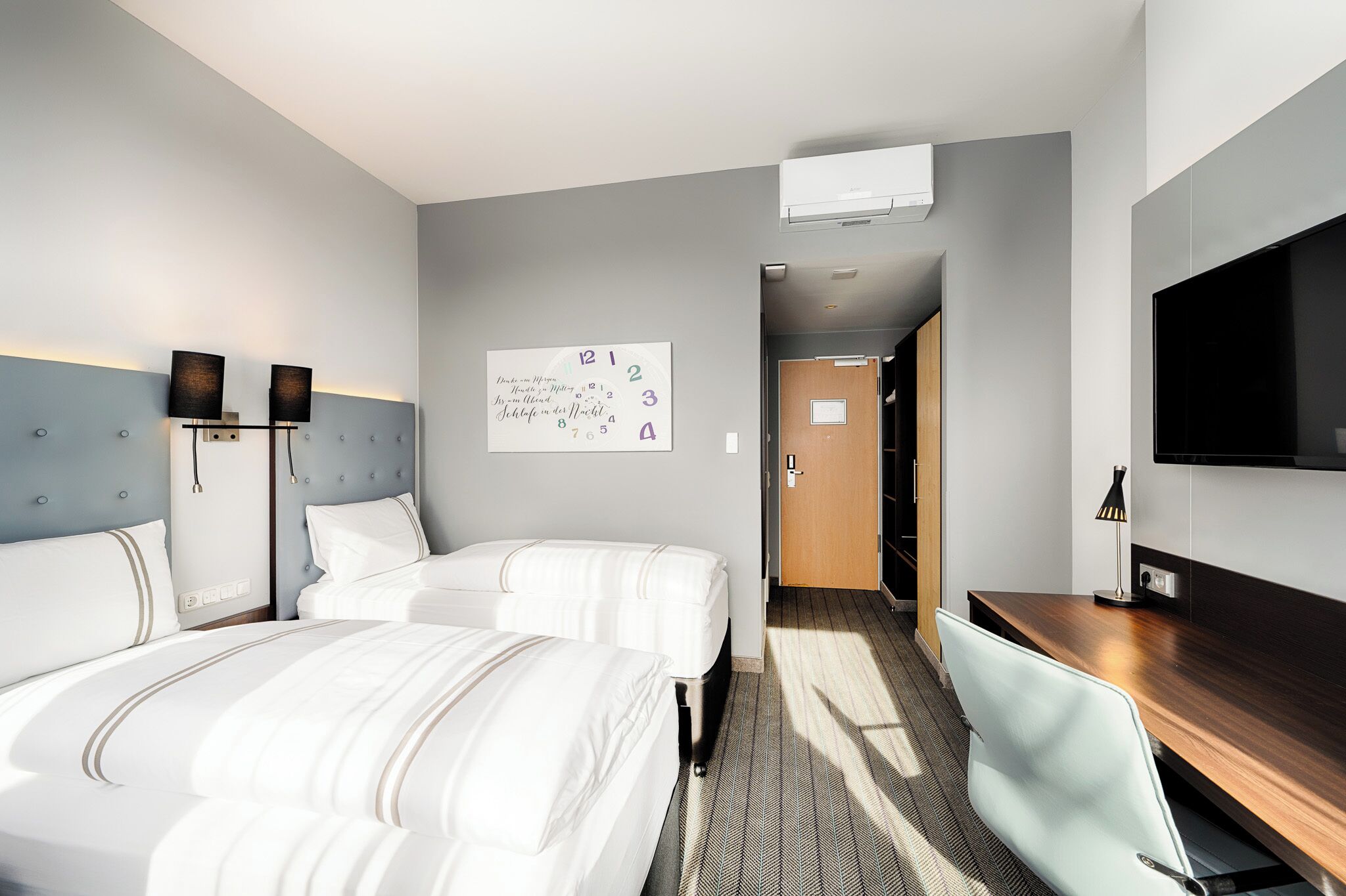 Chambres insonorisées, fer et planche à repasser, Wi-Fi gratuit