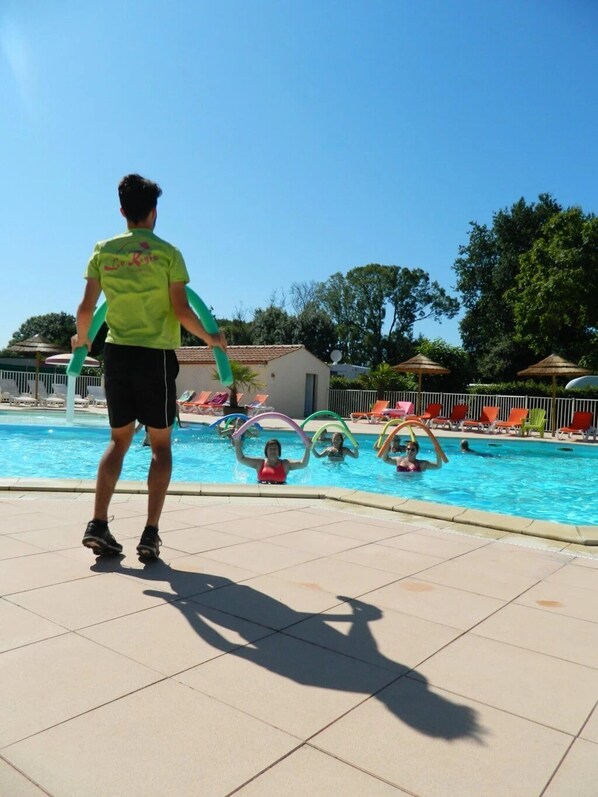 Indoor pool, a heated pool