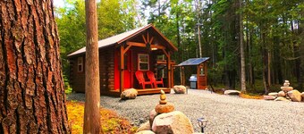 You will love this brand new private and cozy cabin in a great location!