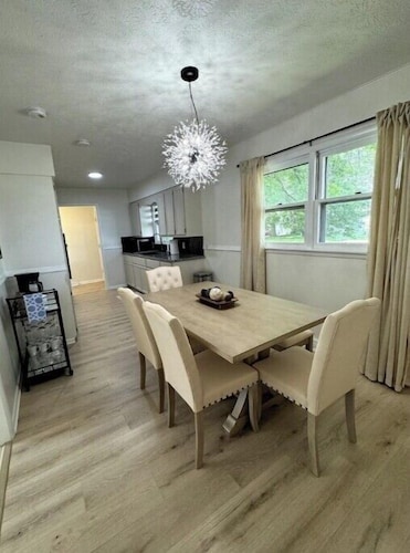 Charming, updated home in town w/private yard and foosball