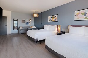 Studio Suite, 2 Queen Beds, Accessible Bathtub (Communications Accessible) | In-room safe, blackout drapes, free WiFi, bed sheets - Atwell Suites Kansas City Airport by IHG (Kansas City)