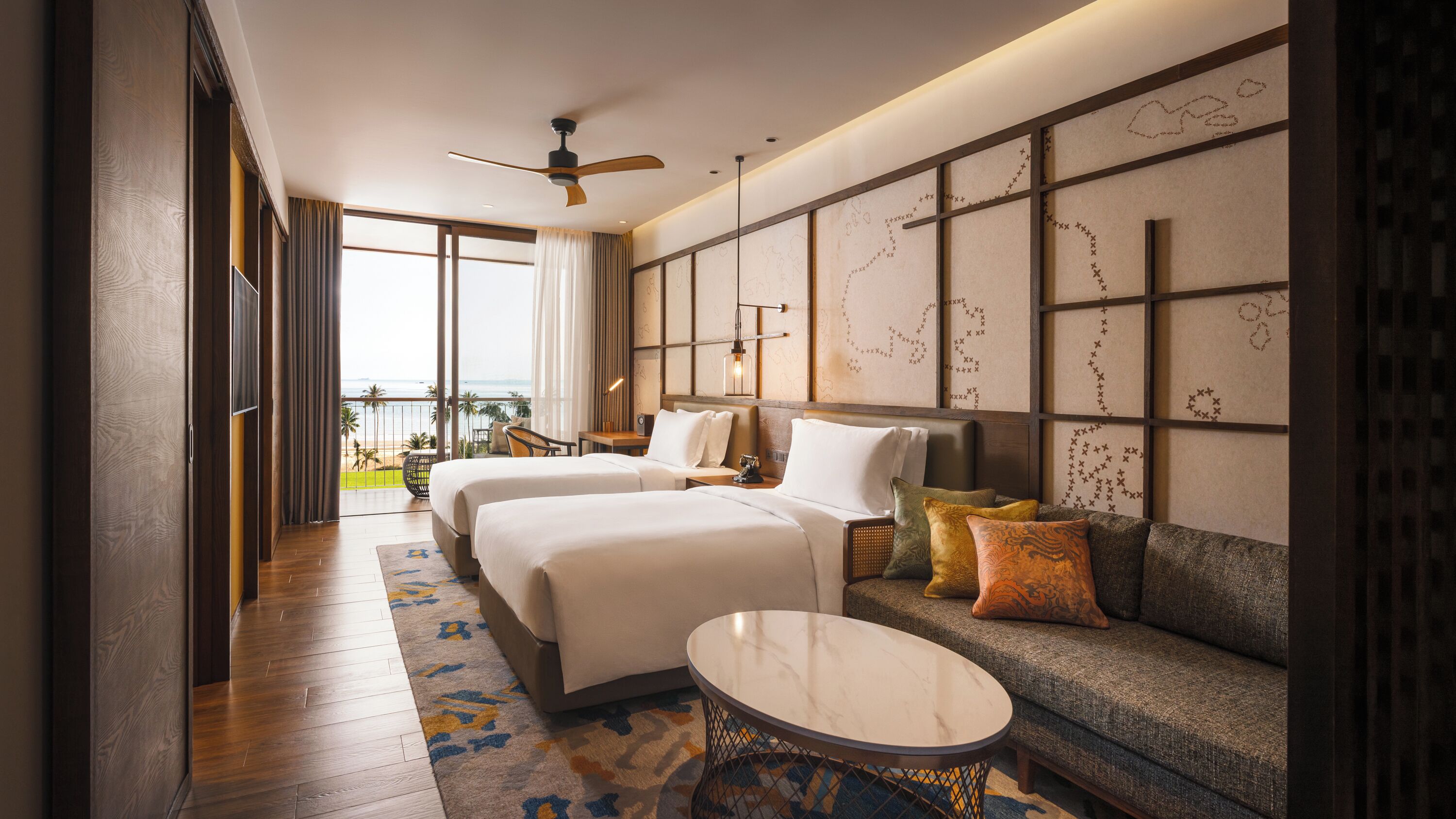 Vue sur la plage/l’océan