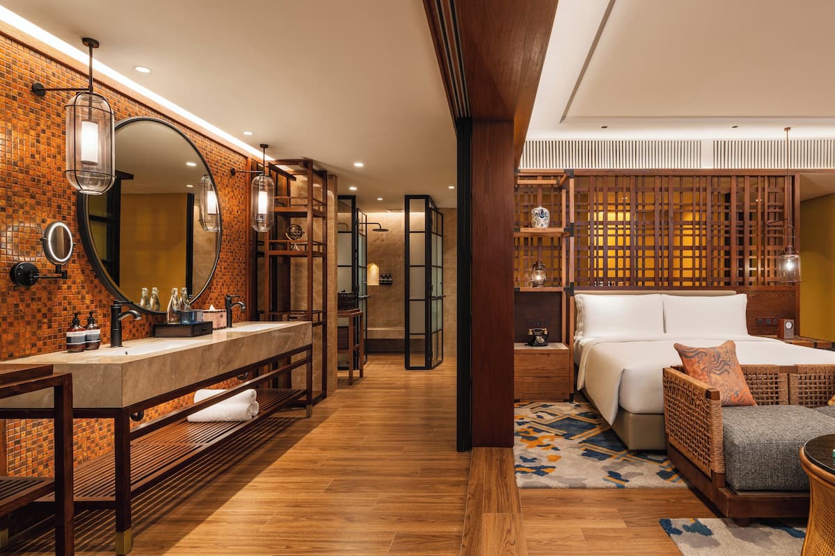 Suite, 1 letto king, vista oceano | 1 camera, biancheria da letto di alta qualità, materassi a doppio strato