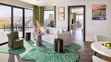 Suite, 2 camere da letto, caminetto (Canyon View, Terrace) | 1 camera, biancheria in cotone egiziano