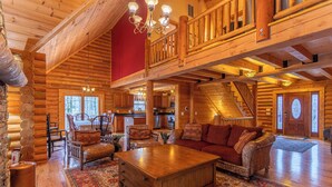 House, Multiple Beds, Hot Tub, Mountain View (The Feisty Fox) | Living area - The Feisty Fox (Banner Elk)