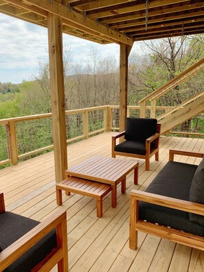 Casa, varias camas, hidromasaje, vista a la montaña (Harmony View) | Vista del balcón