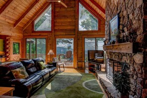 Cabin, Multiple Beds, Hot Tub, Mountain View ( 1 Sublime View) | Living area - 1 Sublime View (Deep Gap)