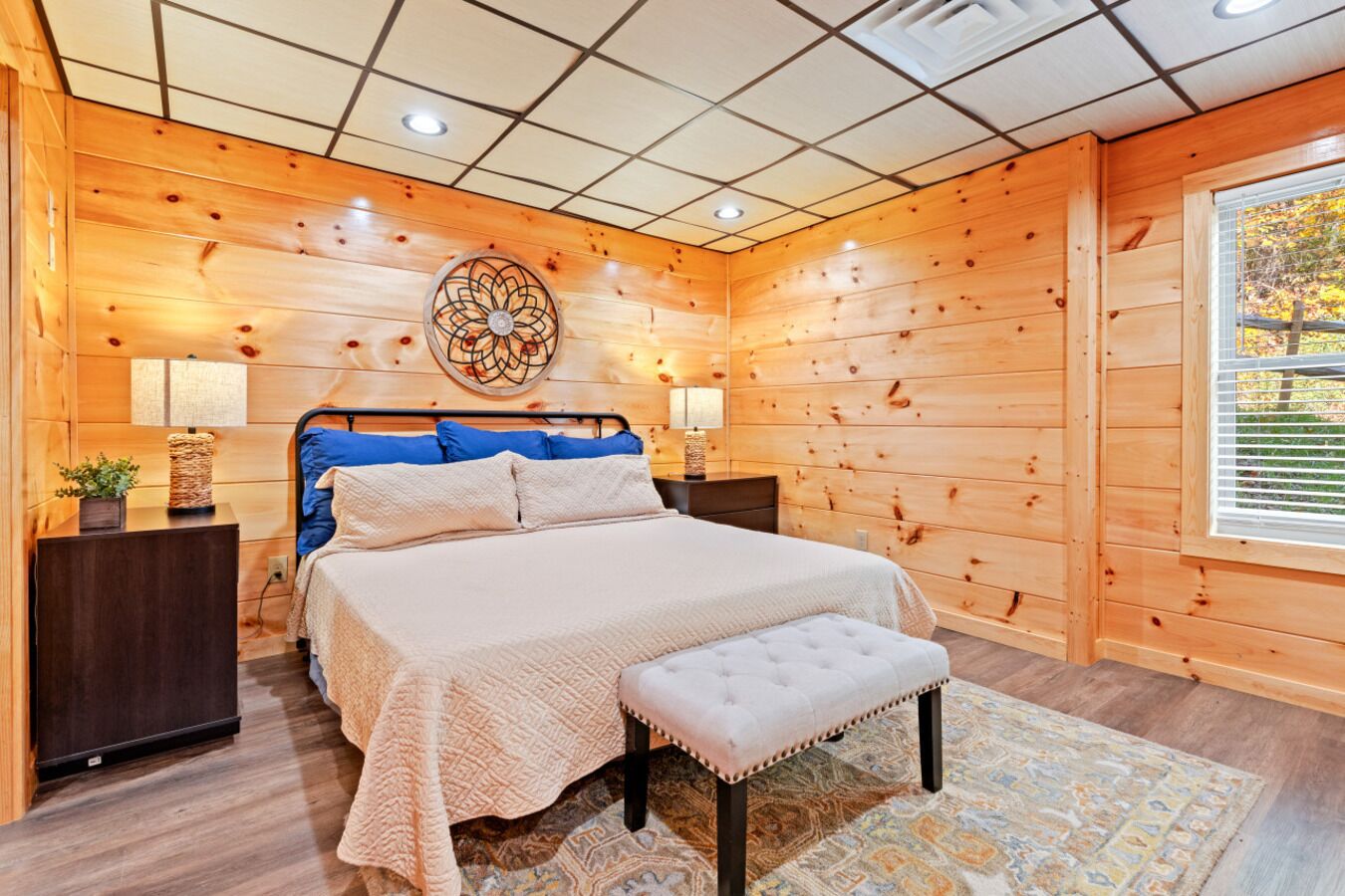 Cabaña familiar, vista a la montaña | 5 habitaciones, escritorio y wifi gratis 