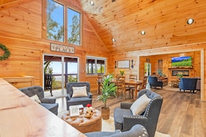 Living area - Elevated Escape by Ghosal Luxury Lodging (Sevierville)