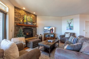 Condo, Multiple Beds, Patio, Mountain View (Whataview) | Living area - Whataview (Banner Elk)