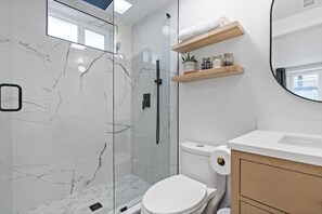 Shower, hair dryer