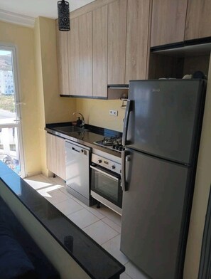 Fridge, oven, dishwasher, electric kettle