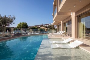 Pool - Beachfront Villa   Dedicated Beach Space   Heated Pool (Agios Nikolaos)