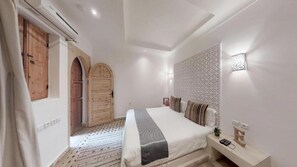 Superior Room, Garden View | Premium bedding, Select Comfort beds, free WiFi, bed sheets - Riad Lemzya (Marrakech)