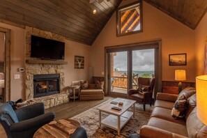 Cabin, Multiple Beds, Hot Tub, Mountain View (The Roper Retreat at Eagles Nest) | Living area - The Roper Retreat at Eagles Nest (Banner Elk)