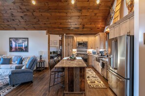 Cabin, Multiple Beds, Patio, Mountain View (Eagles Escape at Eagles Nest) | Private kitchen - Eagles Escape at Eagles Nest (Banner Elk)