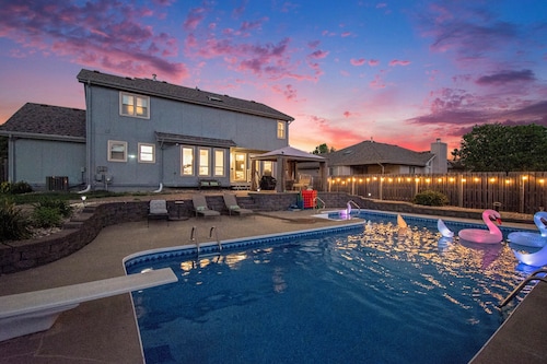 Papillion Heated Saltwater Pool House