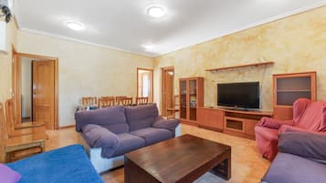 TV, lettore DVD, tavolo da ping pong