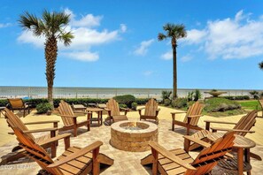 Terrace/patio - Oceanfront 3BR Condo w/ 450+ Sq Ft Glass Balcony & Stunning Views (Daytona Beach)