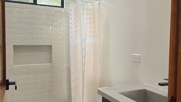 Towels, soap, shampoo, toilet paper