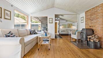 Fireplace, DVD player