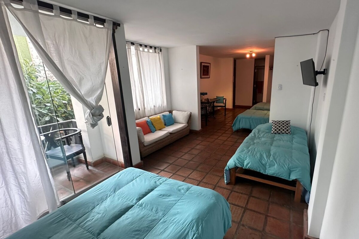 Economy Quadruple Room, Balcony, Courtyard View | 1 bedroom, Egyptian cotton sheets, premium bedding, desk