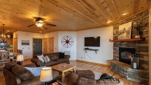 Condo, Multiple Beds, Hot Tub, Mountain View (Sugar Haven) | Living area | Fireplace - Sugar Haven (Banner Elk)
