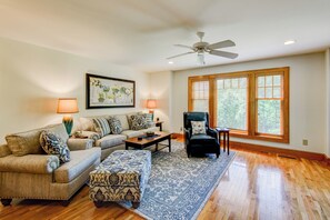 Condo, Multiple Beds, Pool Access, Mountain View (Peace at Echota) | Living area | Fireplace - Peace at Echota (Boone)