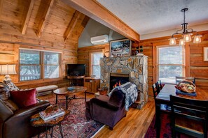 Cabin, Multiple Beds, Patio, Mountain View (The Apple Cabin) | Living area - The Apple Cabin (Blowing Rock)