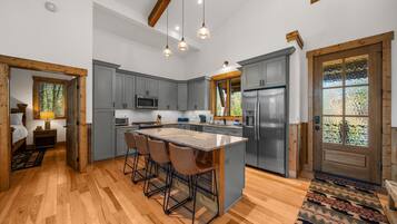 Cabin, Multiple Beds, Hot Tub, Mountain View (Bear Woods Belle at Eagles Nest) | Private kitchen | Coffee/tea maker