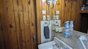 Hair dryer, towels