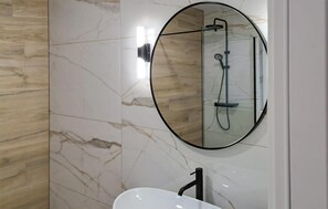 Shower, hair dryer