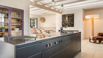 Fridge, oven, stovetop, dishwasher