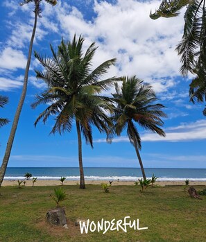 Sun-loungers, beach towels