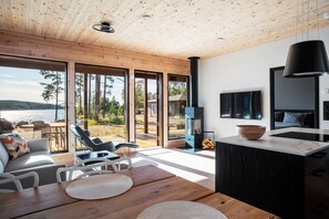 TV, fireplace, stereo