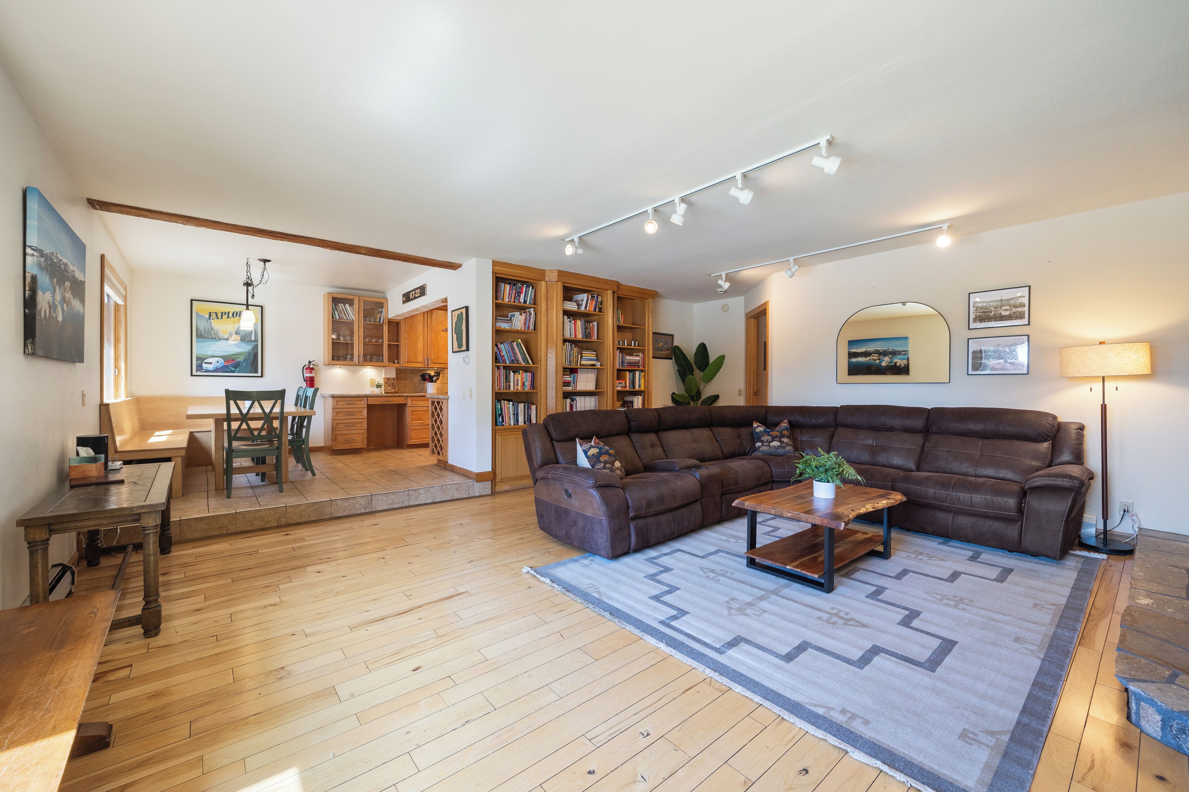Smart TV, fireplace, foosball, table tennis